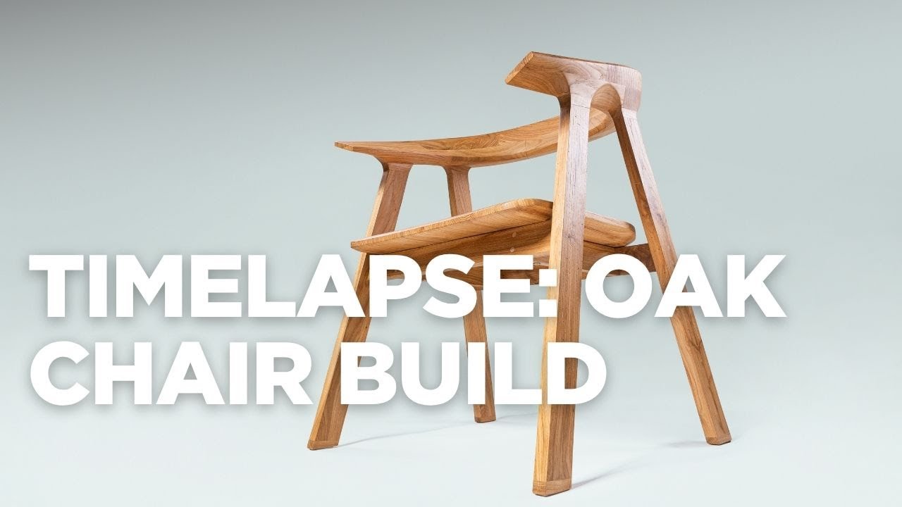 Timelapse of Handcrafted Oak Modern Chair: Stunning Design & Ultimate Comfort