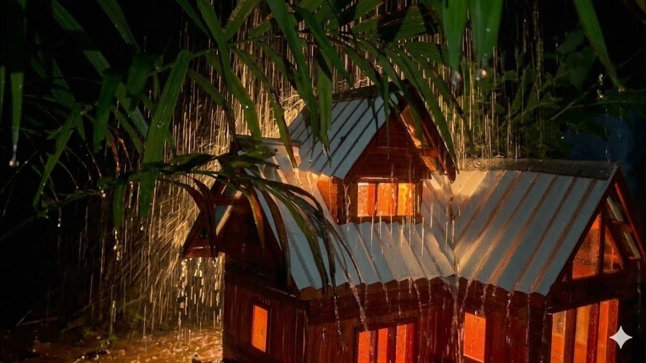 Rain Sounds For Sleeping - 99% Instantly Fall Asleep With Rain And Thunder Sound At Night, ASMR 194
