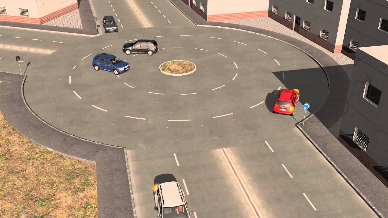 DRPCIV - Reguli de circulație &icirc;n intersecția cu sens giratoriu