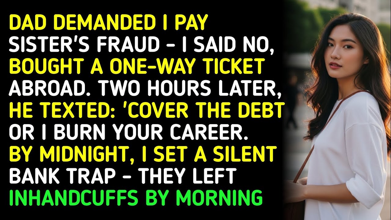 DAD DEMANDED I PAY SISTER'S FRAUD - I SAID NO, BOUGHT A ONE-WAY TICKET ABROAD. TWO HOURS LATER, H...