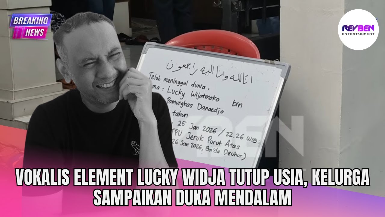 VOKALIS ELEMENT LUCKY WIDJA TUTUP USIA, KELURGA SAMPAIKAN DUKA MENDALAM