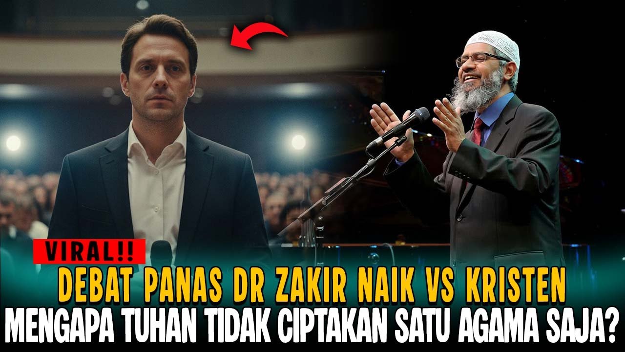 DEBAT‼️ DR ZAKIR NAIK VS KRISTEN: KENAPA TUHAN TIDAK MENCIPTAKAN SATU AGAMA SAJA?