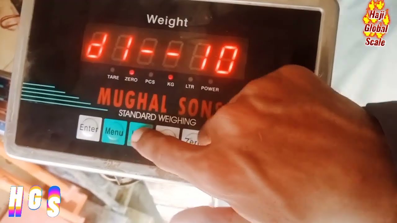 Mughal sons weight scale calibration & weight setting