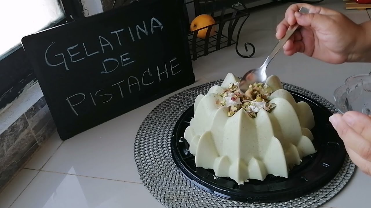 GELATINA DE PISTACHE|Suave y cremosa|Cocinando con hayde