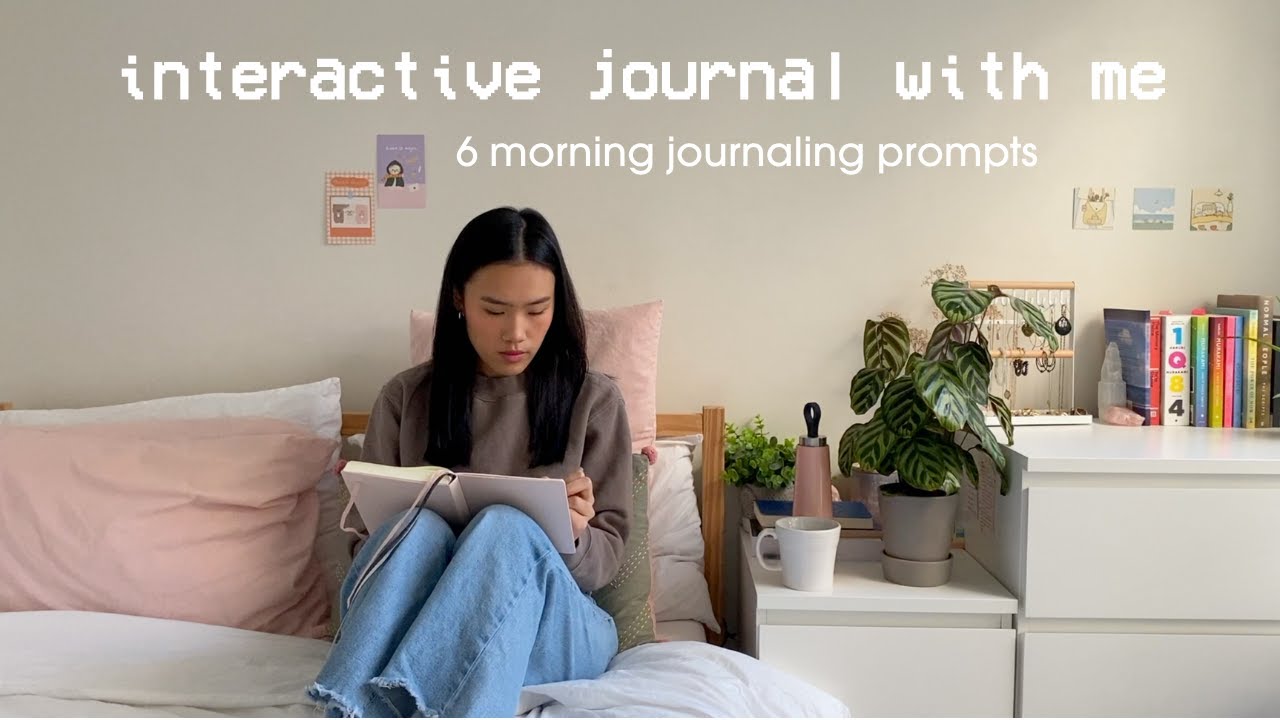 morning journaling prompts for gratitude, clarity, productivity | interactive journal with me