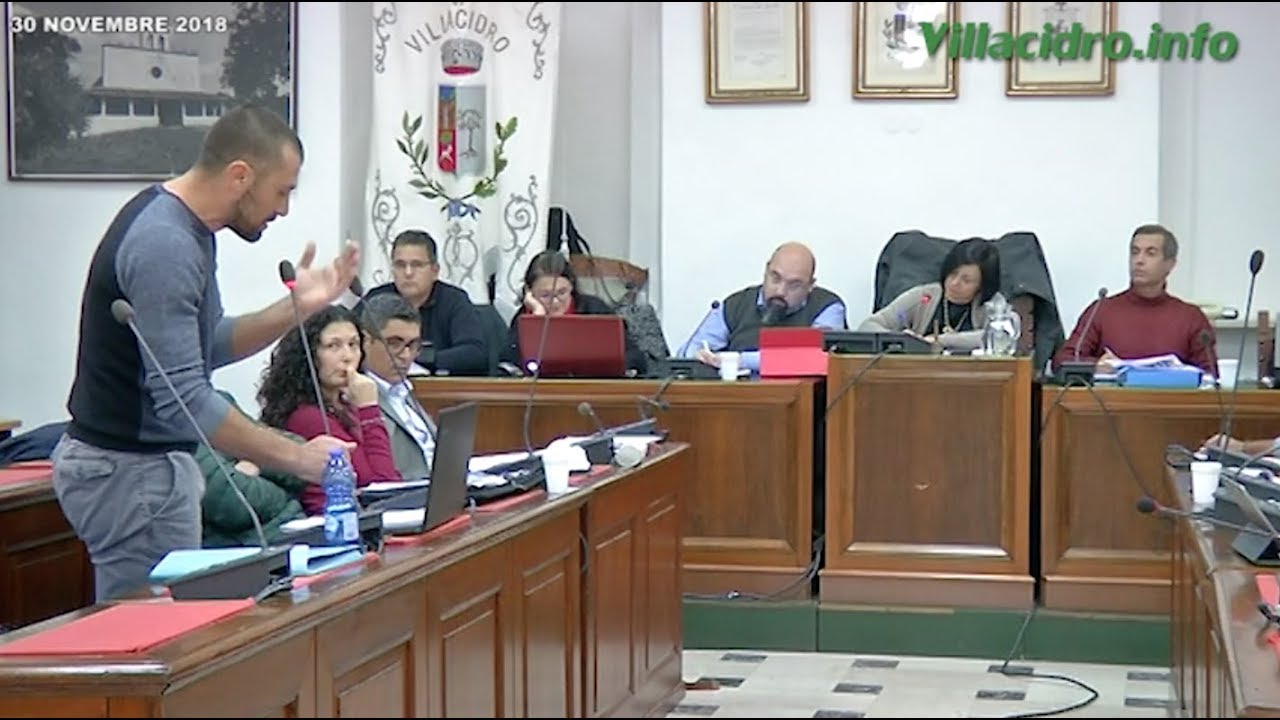 CONSIGLIO COMUNALE VILLACIDRO - 30 NOVEMBRE 2018