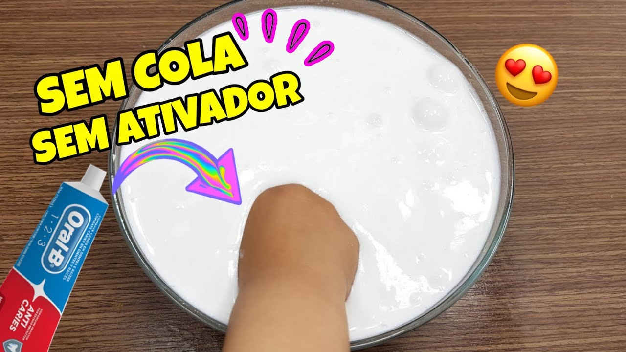 COMO FAZER A MELHOR SLIME COM PASTA DE DENTE /SEM COLA/ SEM ATIVADOR | NOVO ROSA .