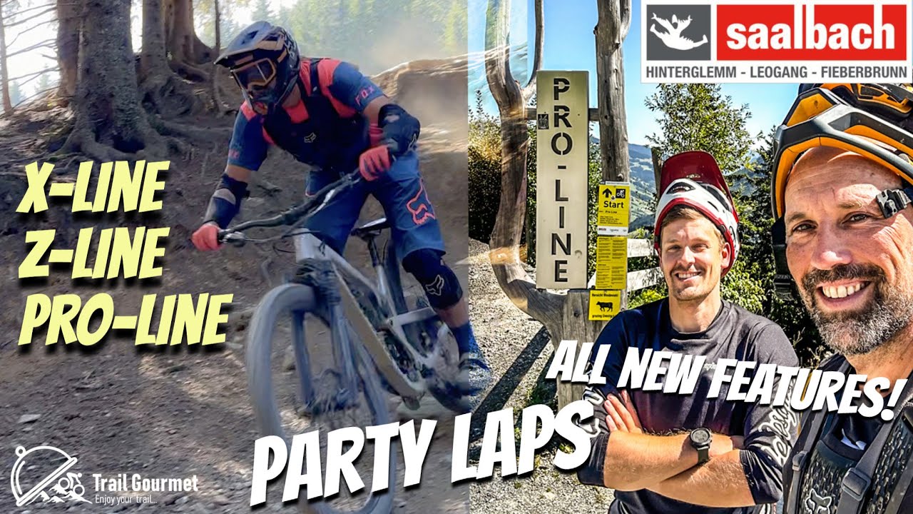 Bikepark Saalbach Party Laps, met cool riders | New features, Experts only!  | Propain Spindrift