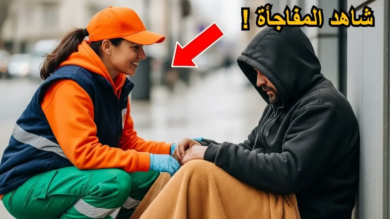 ساعدت عاملة نظافة المليونير المتنكر في زي متسول .. وفي اليوم التالي هبطت مروحية في ساحة منزلها !