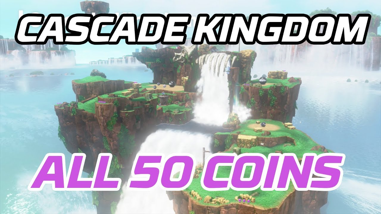 [Super Mario Odyssey] All Cascade Kingdom Coins (50 purple local coins)