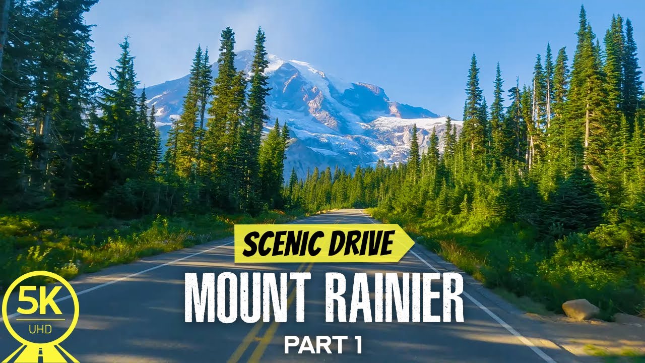 Exploring Scenic Roads of Mount Rainier NP &ndash; 3,5HRS Best Virtual Scenery for Indoor Cycling - #1