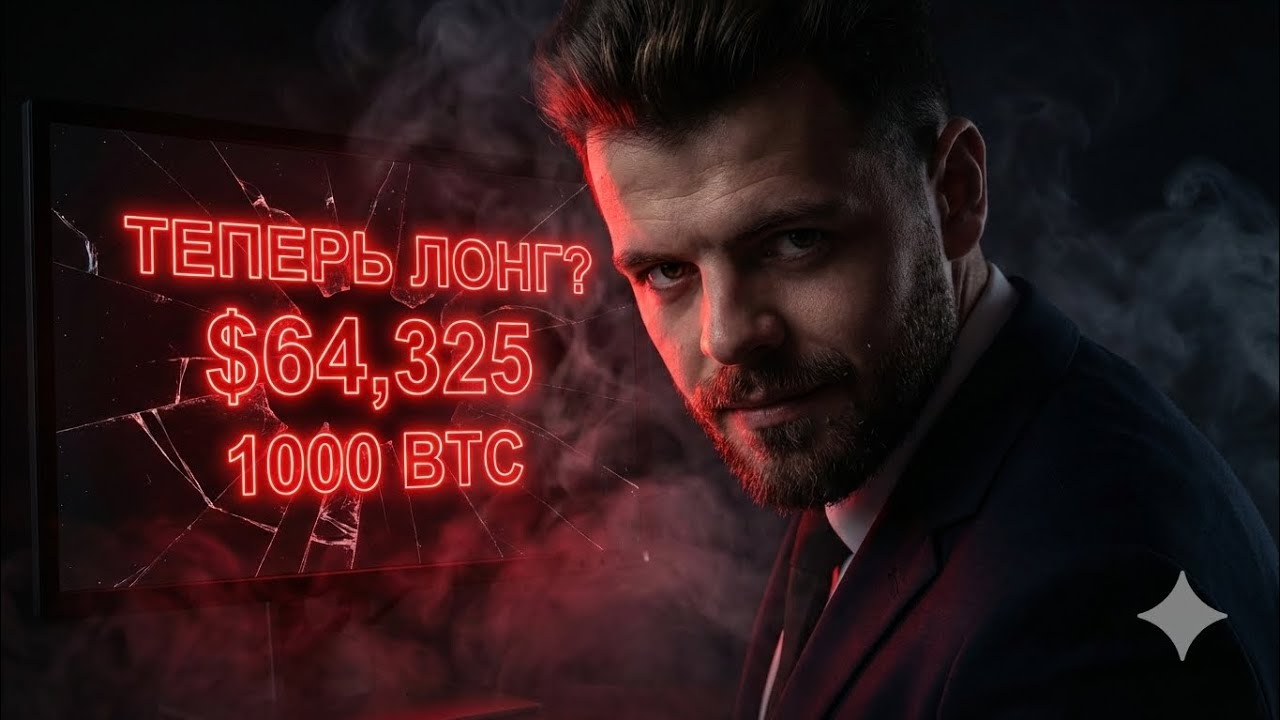 БИТКОИН: НОЧНАЯ БОЙНЯ! Как киты ликвидировали 1500 Биткоинов на $64,325 🩸