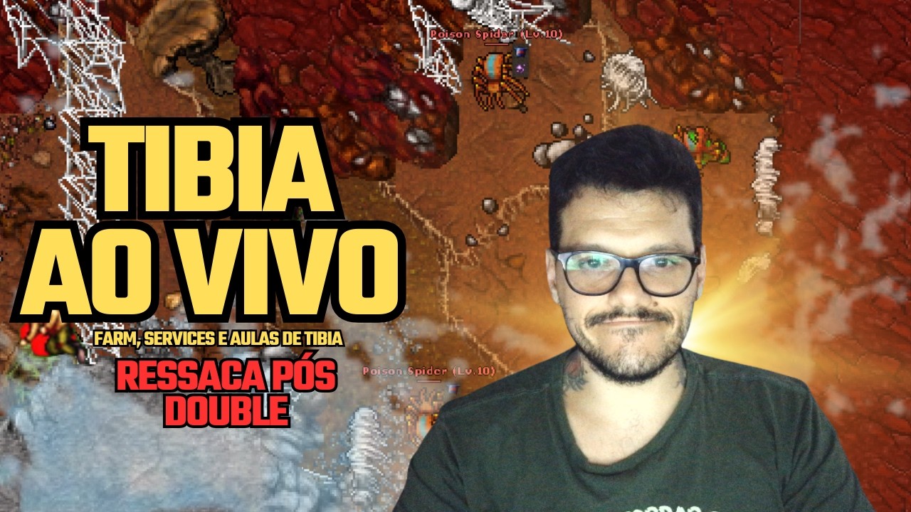 Tibia - Ressaca Pós Double. Dominante me deixou caçar em paz!  Papo de TDAH nos games