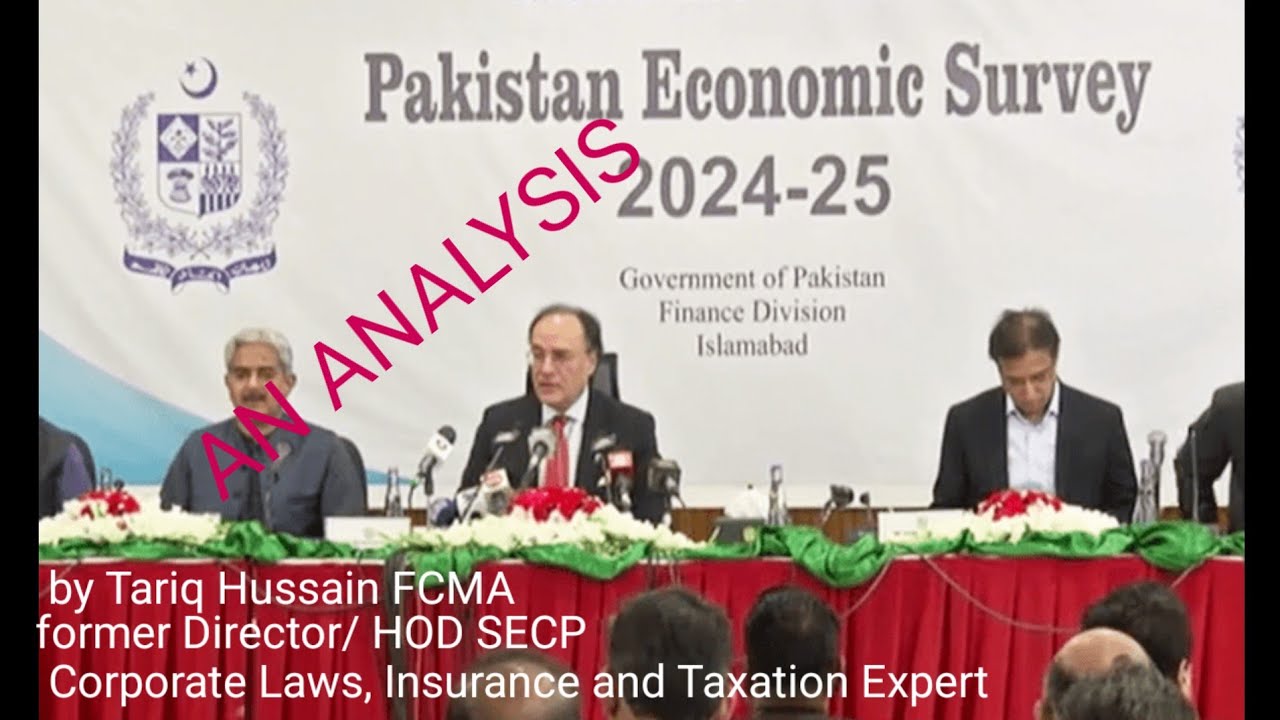An Analysis of Pakistan Economic Survey 2024-25  by Tariq Hussain FCMA