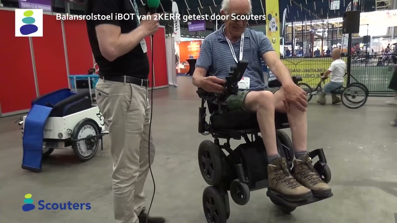 Traplopende rolstoel iBOT van 2KERR getest door Scouters
