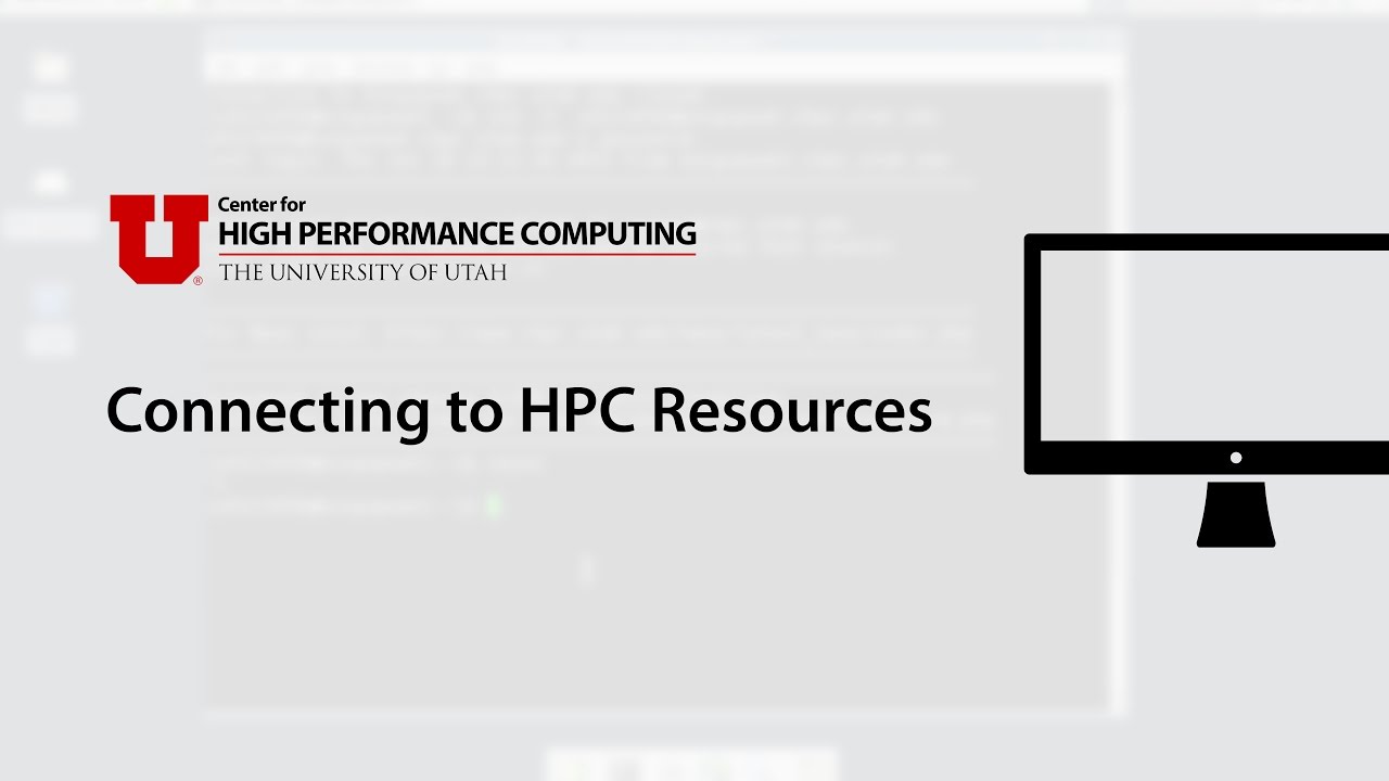 Connecting to HPC Resources