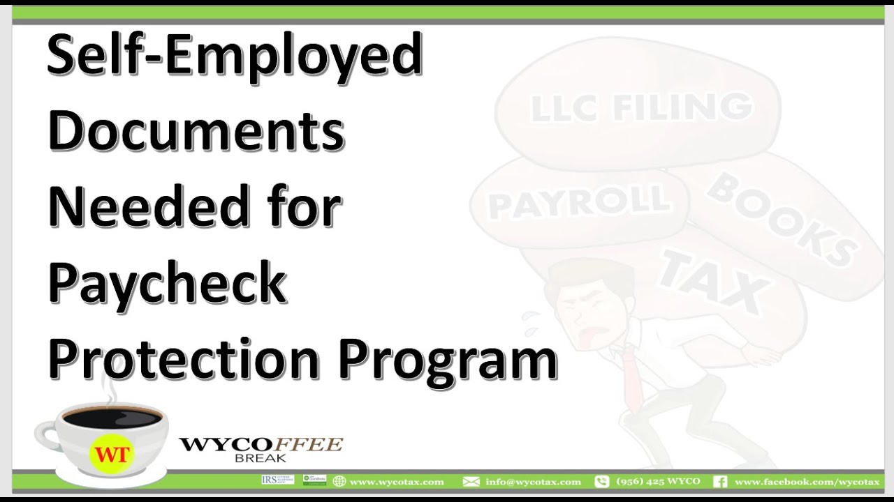 Self-Employed Documents Needed for Paycheck Protection Program