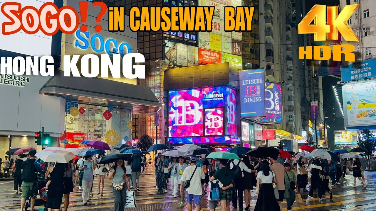 📍Hong Kong SOGO Causeway Bay - The Biggest Department Store in Hong Kong Island | 4k HDR #hongkong