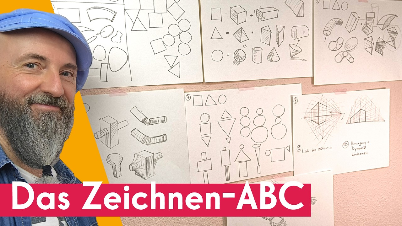 Dein Weg zum Zeichnen: Von Grundformen zu starken Skizzen