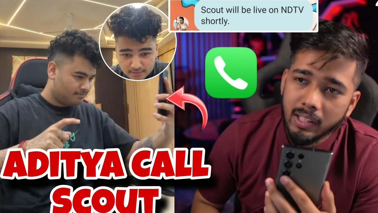 8bitAditya Call Scout 📞 Silly Reply 80% 😱 Thug On Scout Announcement ❓