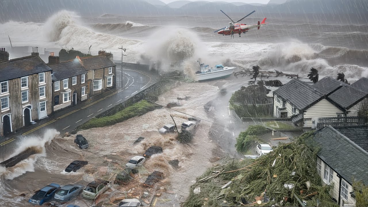 UK In CHAOS! Storm Amy Slams Ireland And Scotland, Destroying Homes And Uprooting Trees