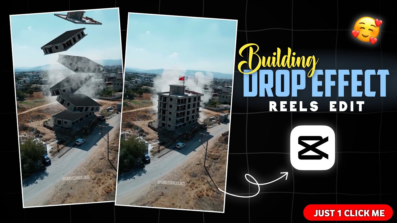 Trending Building Drop Effect Video Editing In Capcut | Capcut Building Drop Effect Video Editing