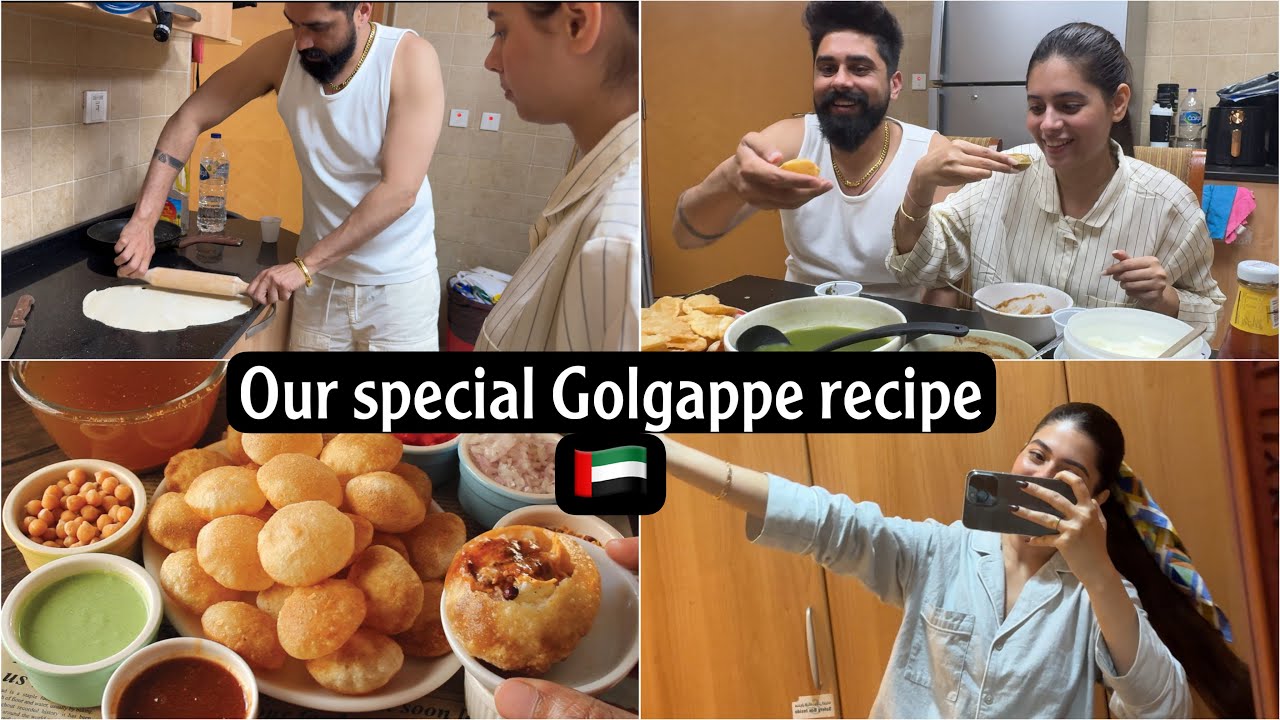 My GOLGAPPE Recipe 🥹| Making for the First | Cooking Vlog | *Reactions* | Shilpa Chaudhary