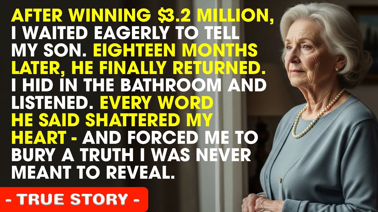 I Won $3.2 Million In The Lottery And Told No One. When My Son Visited After 18 Months, I Overheard.