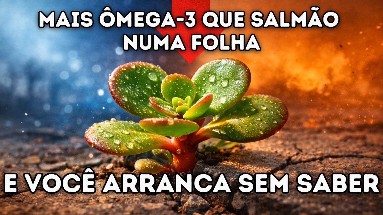 Mais ómega-3 que SALMÃO numa FOLHA: Por que virou erva daninha?