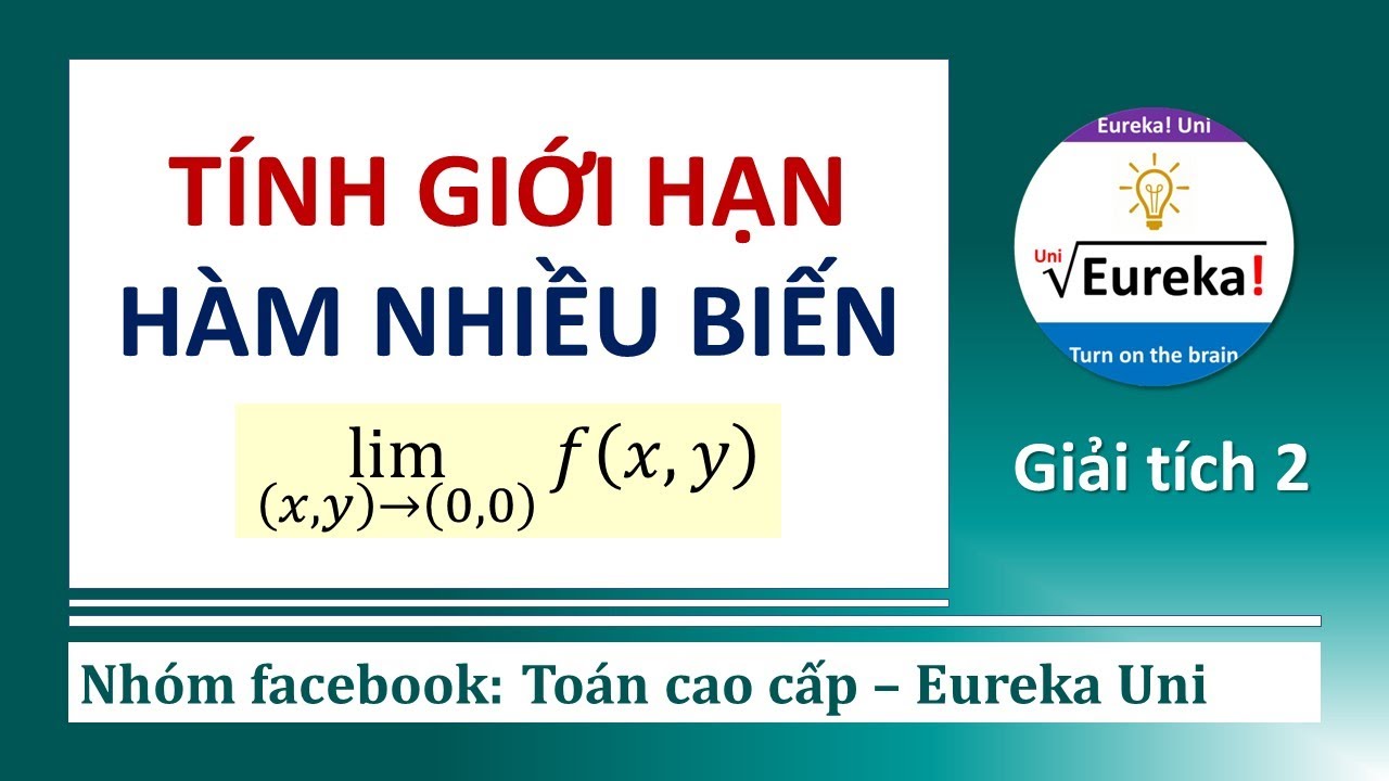 Giải tích 2 | 1.1 Tính giới hạn hàm số 2 biến số