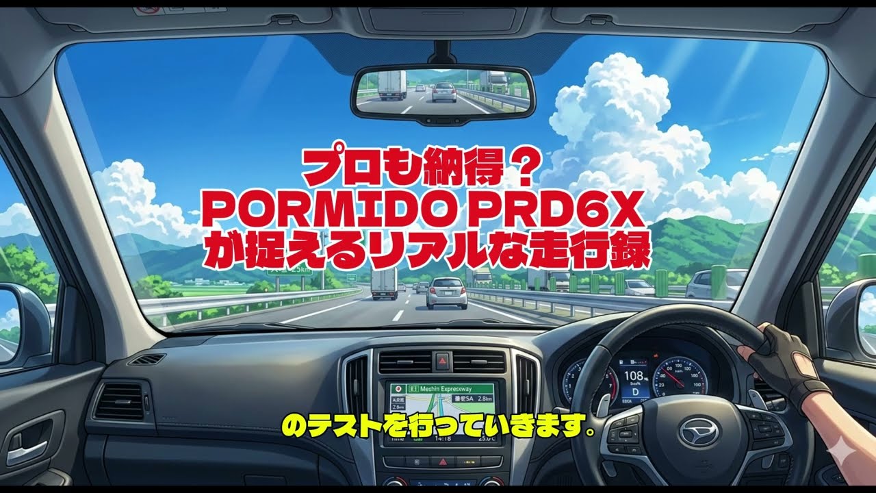 プロも納得!PORMIDO PRD6X が捉えるリアルな走行動画　#ポーミド#ミラー型ドラレコ#PORMIDO