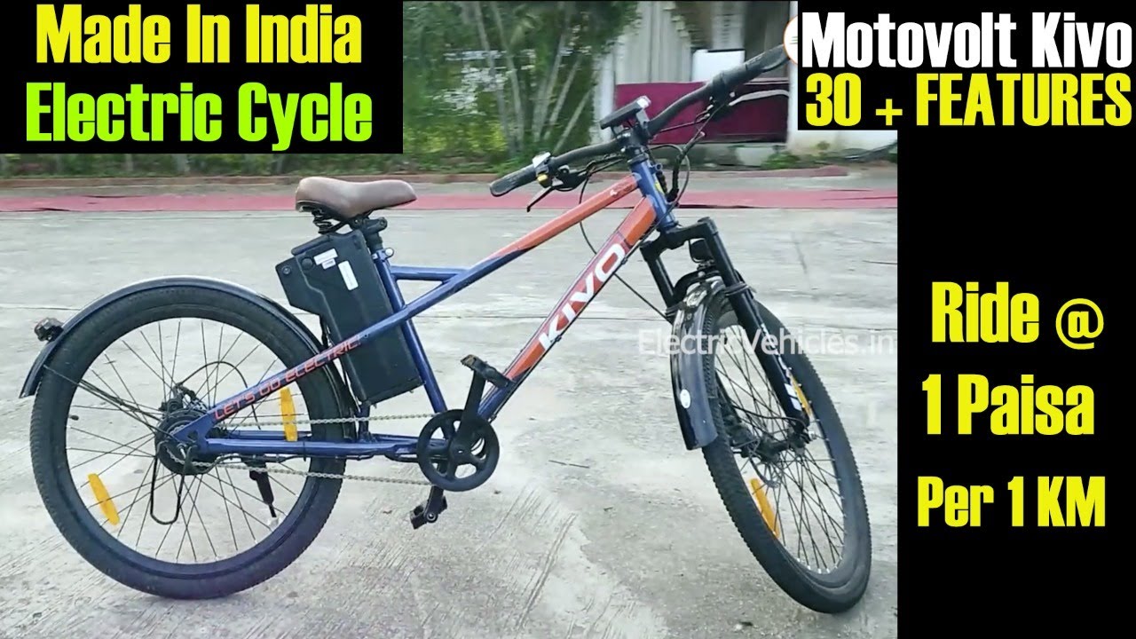 Электроцикл Motovolt Kivo, произведенный в Индии. Полный обзор