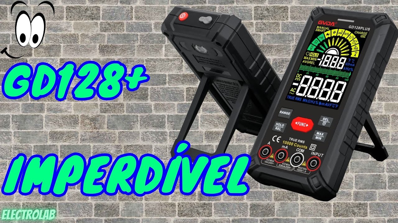 O incrível GD128 PLUS, 10000 Contagens, True RMS e Smart!