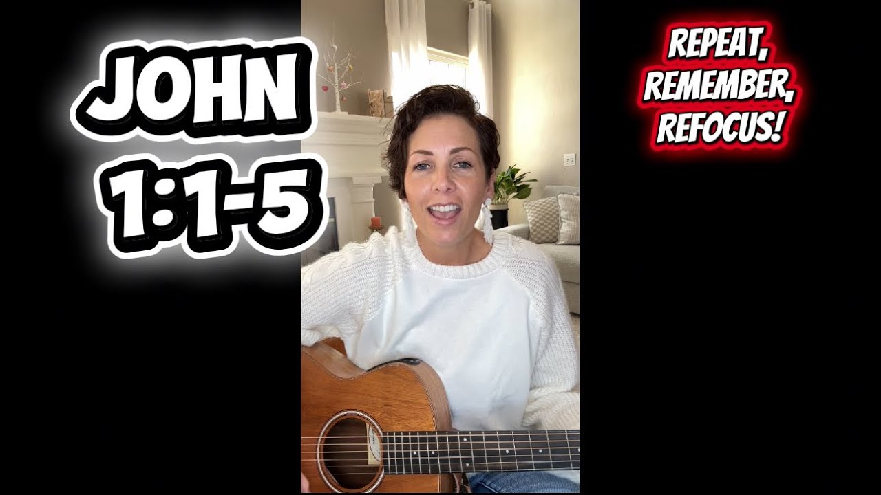 John 1:1-5 | Repeat and Remember Scripture Song @SaraSingsScripture