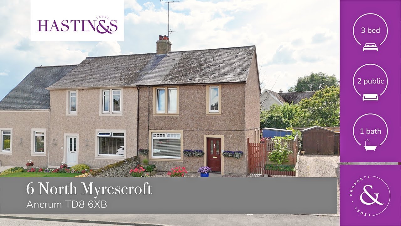 6 North Myrescroft, Ancrum TD8 6XB - Video Tour