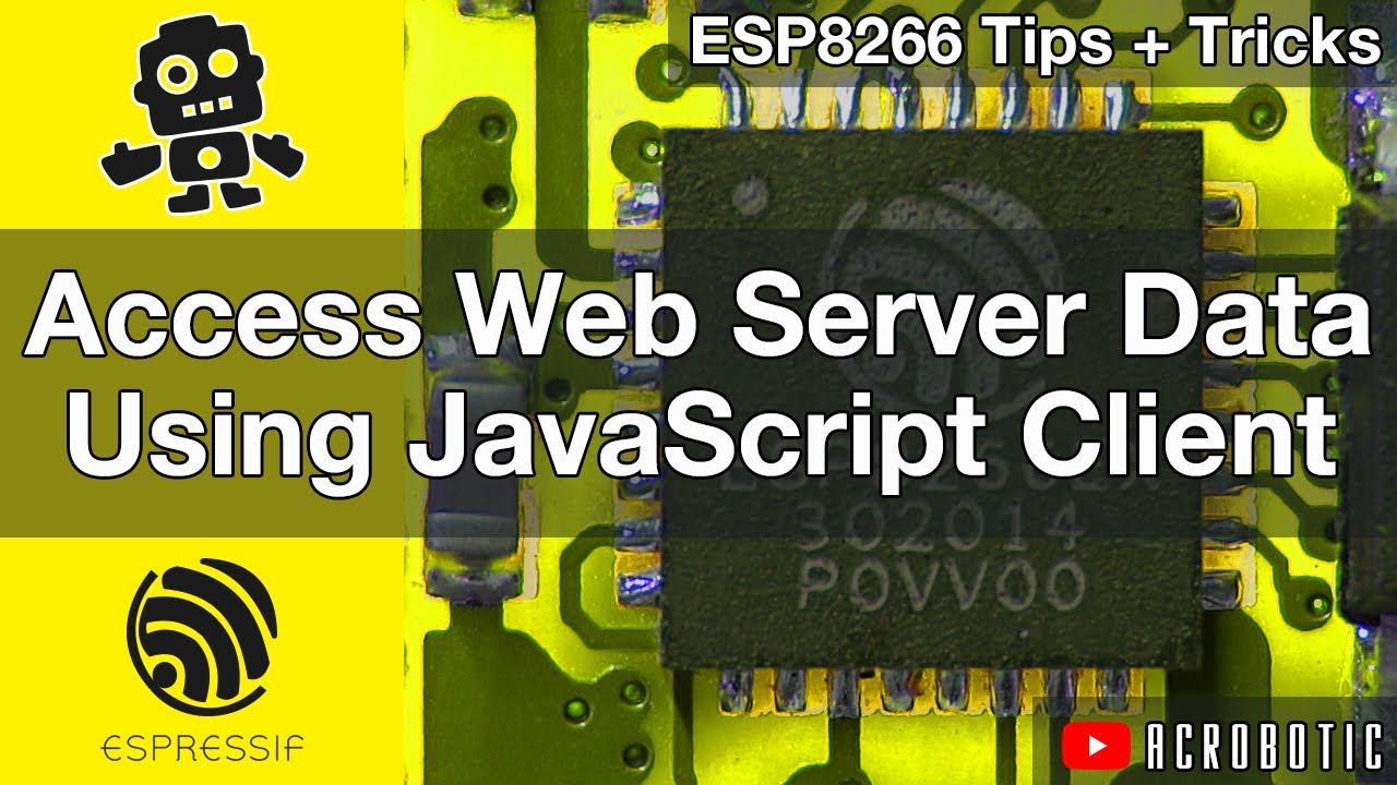 ESP8266 Web Server Access With JavaScript Client And Arduino IDE (Mac OSX and Windows)
