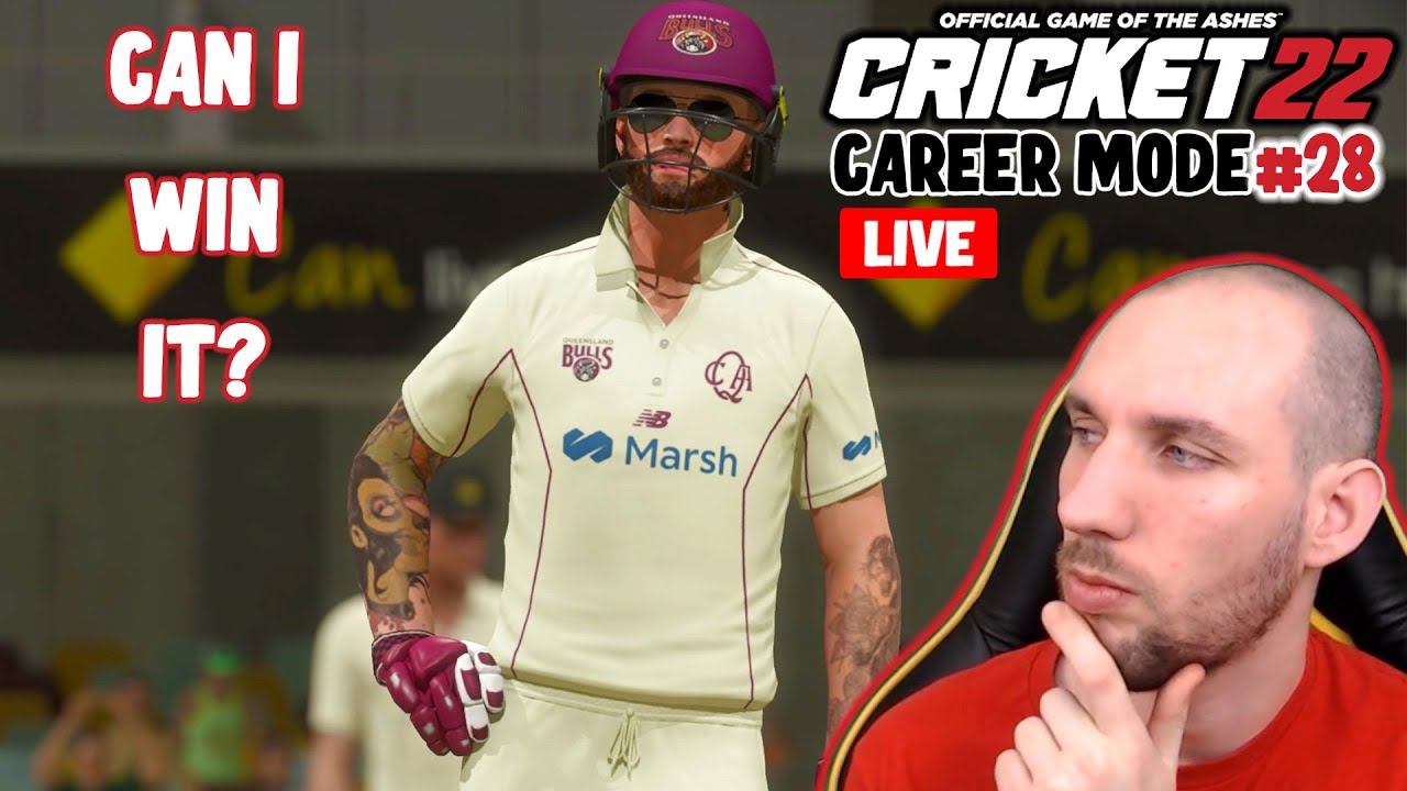 Let's Win the Sheffield Shield | Cricket 22 Career Mode Live Stream