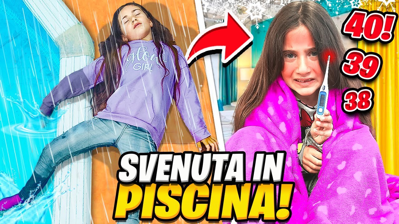 GIADA &Eacute; SVENUTA MENTRE NUOTA IN PISCINA E SI SENTE MALE E MAMMA NADIA SI PRENDE CURA DI LEI!