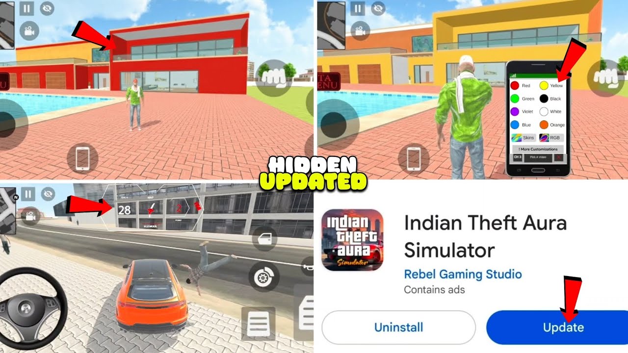 Indian Theft Aura Simulator Hidden Update House Colour Change Feature Add MoreCode Indian Theft Aura