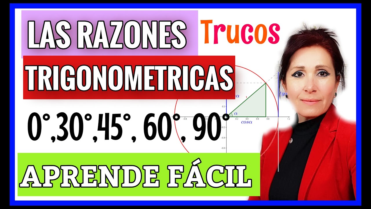APRENDE LAS PRINCIPALES RAZONES TRIGONOMÉTRICAS FÁCIL