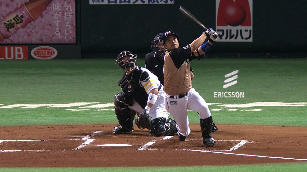 【プロ野球パ】絶好調・小谷野が大きな一発！3ランHRで追加点 2014/10/17 H-F