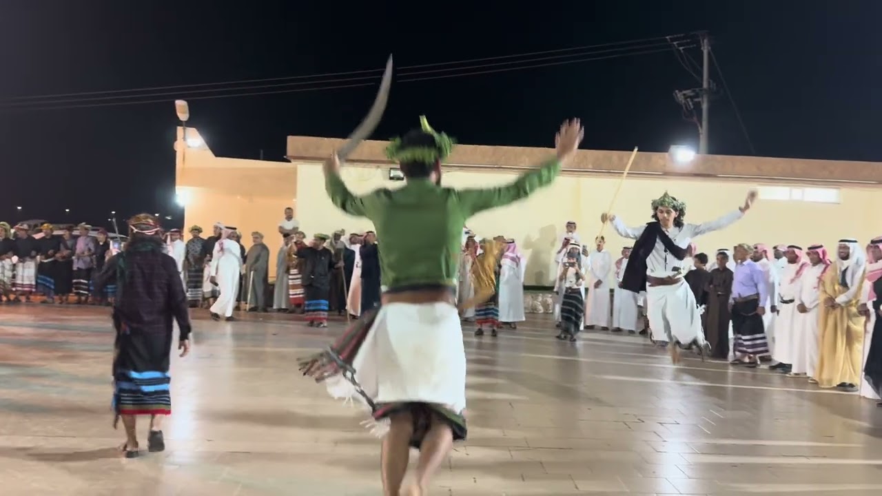 ترحيبة صف بلغازي باللواء ضاوي بن جابر الغزواني والضيوف القادمين من خارج القبيلة في حفل تكريم اللواء