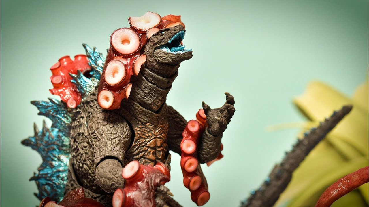 ГОДЗИЛЛА против Осьминога-рыбалка мультфильм Mashup-