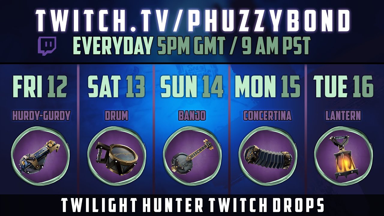 November TWITCH DROPS | Twilight Hunter [Sea of Thieves]