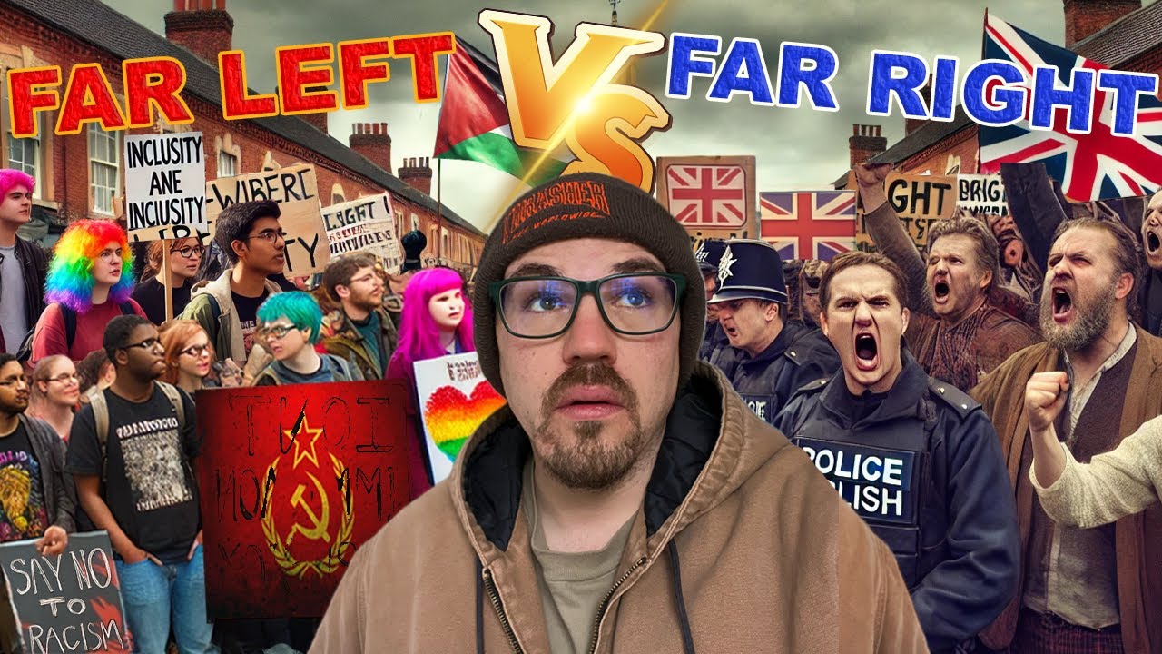 I Got Stuck Between A Far Right VS Far Left Protest In Nuneaton