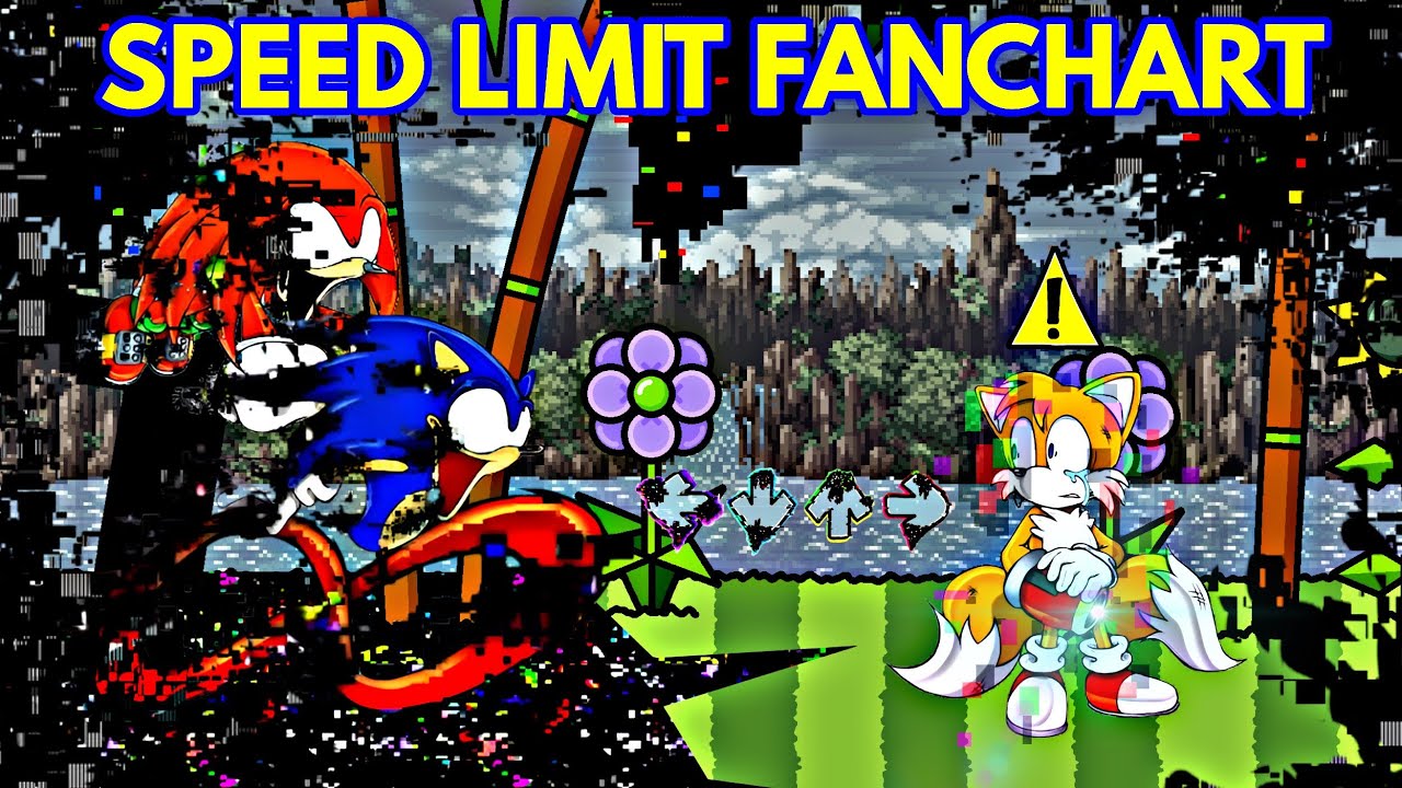 Friday Night Funkin' SPEED LIMIT FANCHART | Sonic (FNF/Mod/Pibby + Cutscene)