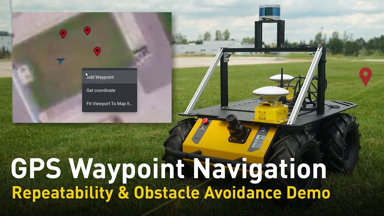 GPS Waypoint Navigation for Mobile Robots |  Repeatability & Obstacle Avoidance Demo