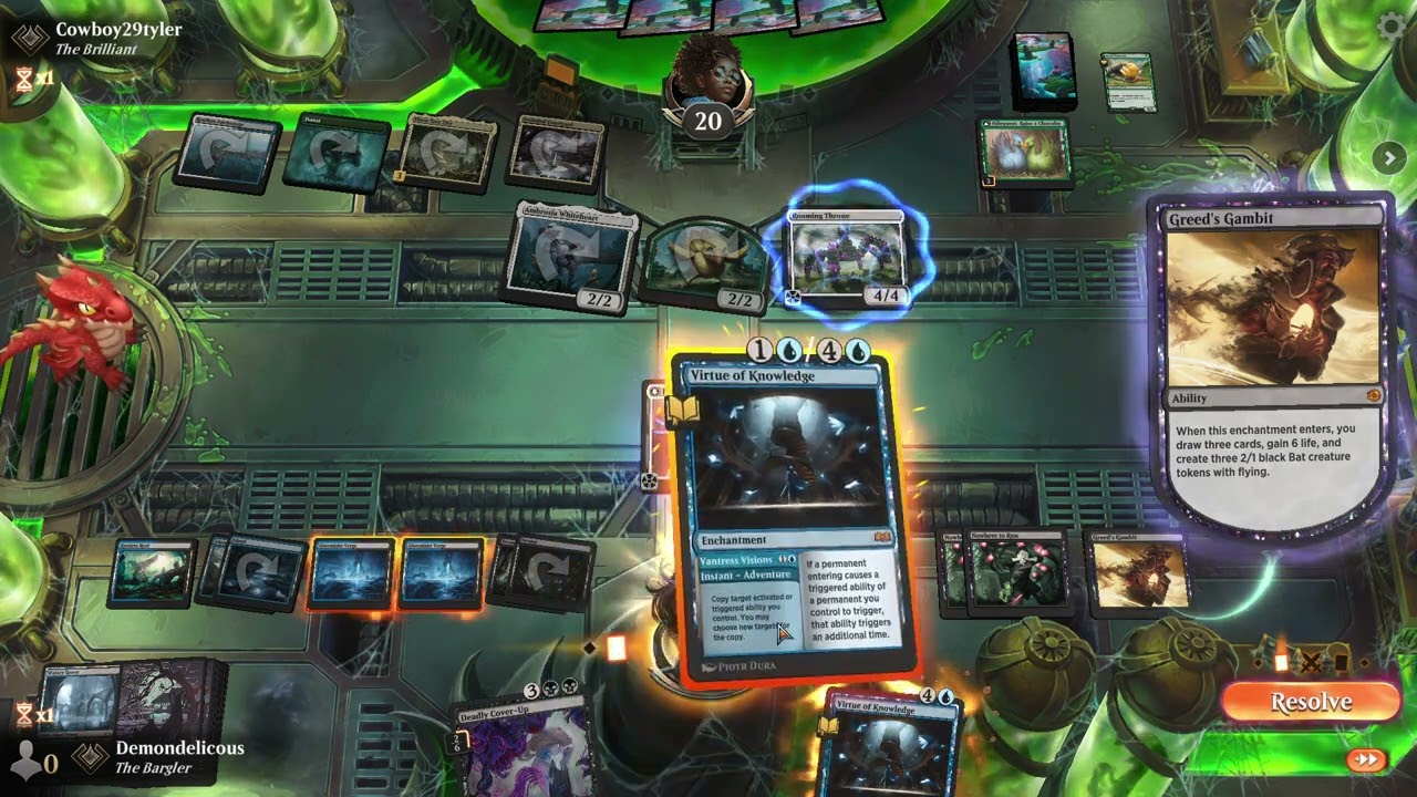 Greed's Gambit 3 vs Bant Chocobo [OM1 Standard]