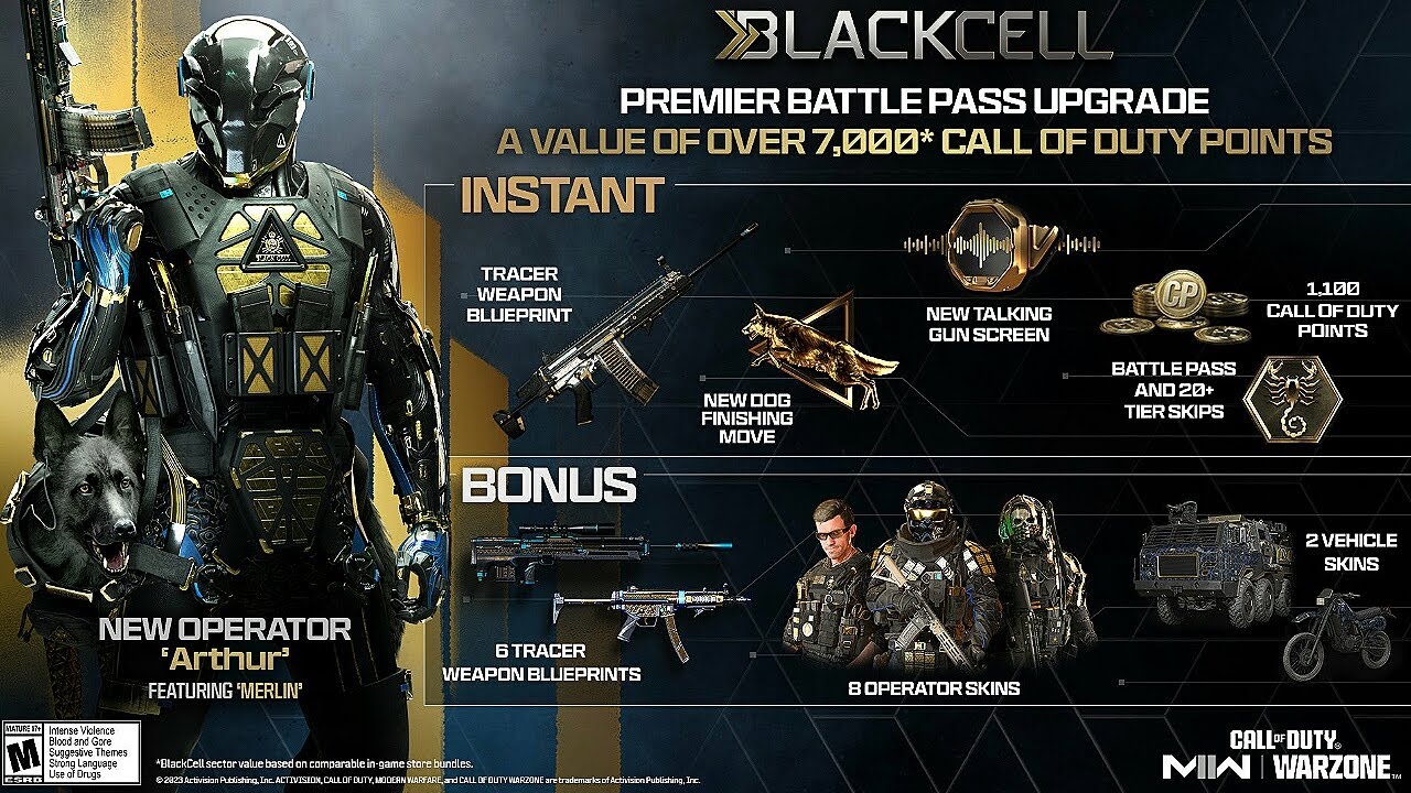 New Season 5 Black Cell Bundle (The Premier Battle Pass Upgrade)