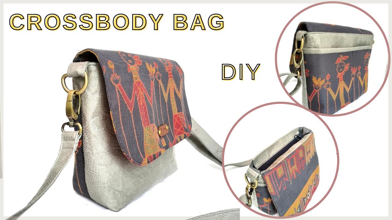 How To Make Crossbody Bag With Flap | How To Make a Flap Crossbody Bag